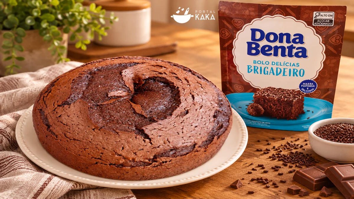 Bolo de Brigadeiro Fácil com Massa Pronta Dona Benta