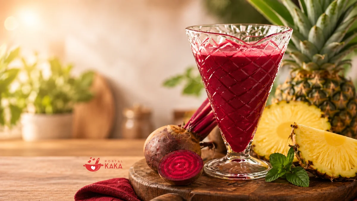 Suco Detox de Beterraba com Abacaxi: Fácil e Refrescante