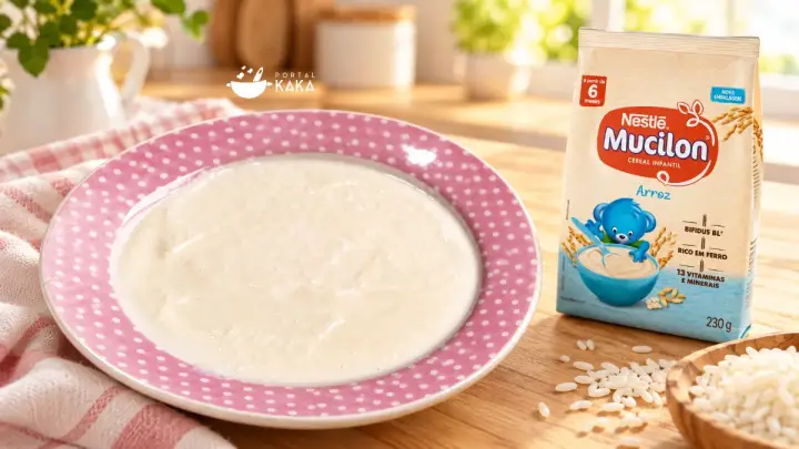 Mingau de Mucilon de Arroz Cremoso e Fácil de Fazer