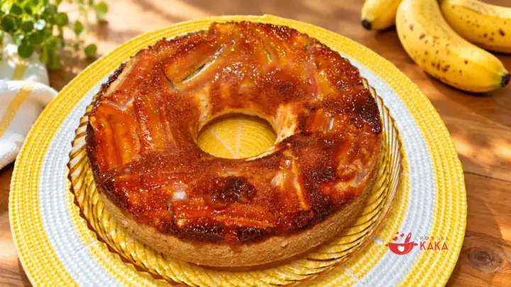 Bolo de Banana Caramelizado sem Ovo: Fácil e Fofinho
