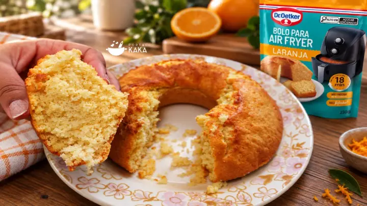 Bolo de Laranja Dr. Oetker na Air Fryer: Passo a Passo