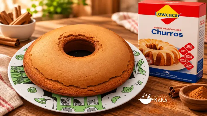 Bolo de Churros Diet e Sem Lactose com Lowçucar