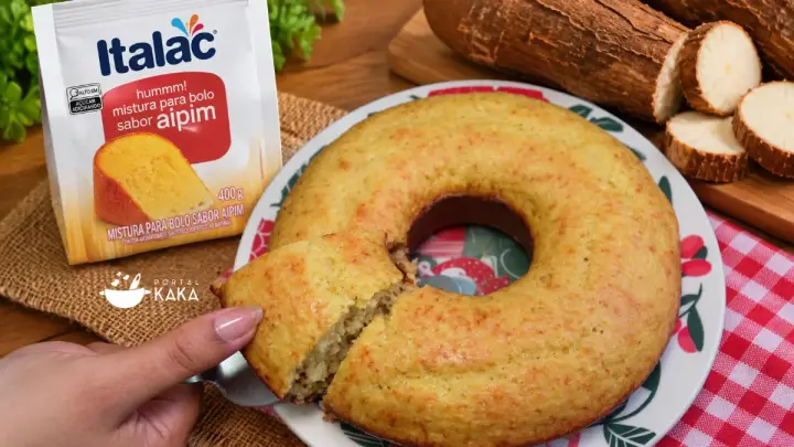 Bolo de Aipim com Mistura Pronta Italac Fácil