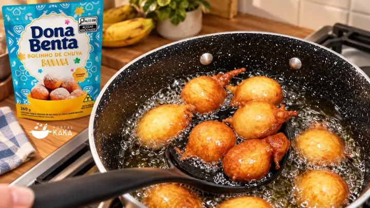 Bolinho de Chuva de Banana Dona Benta: Sequinho e Fofinho